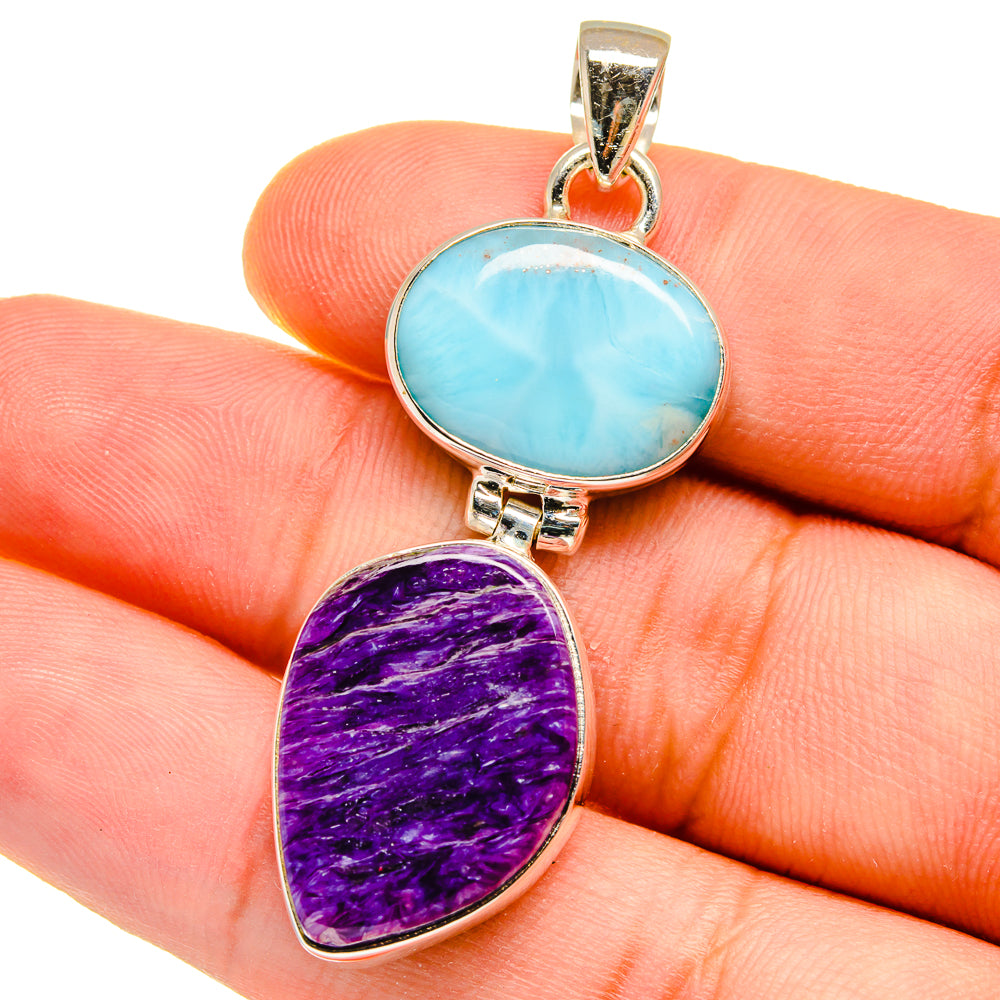 Charoite Pendants handcrafted by Anasilvercos - PD16055