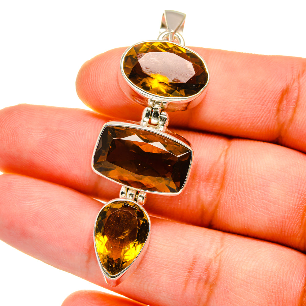 Mandarin Geode Pendants handcrafted by Anasilvercos - PD16082