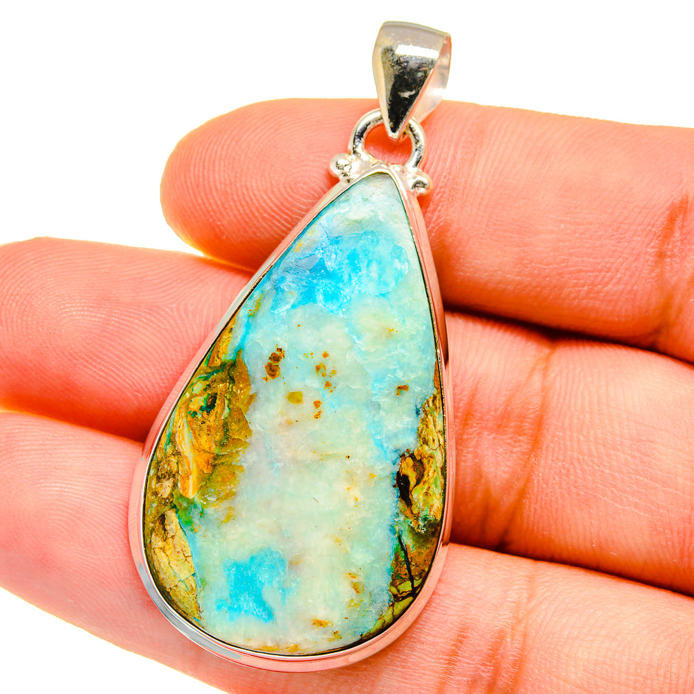 Peruvian Opal Pendants handcrafted by Anasilvercos - PD16099