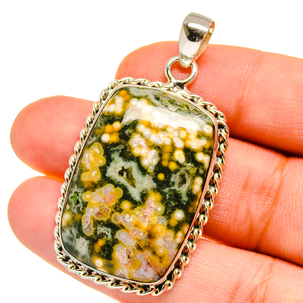 Ocean Jasper Pendants handcrafted by Anasilvercos - PD16102