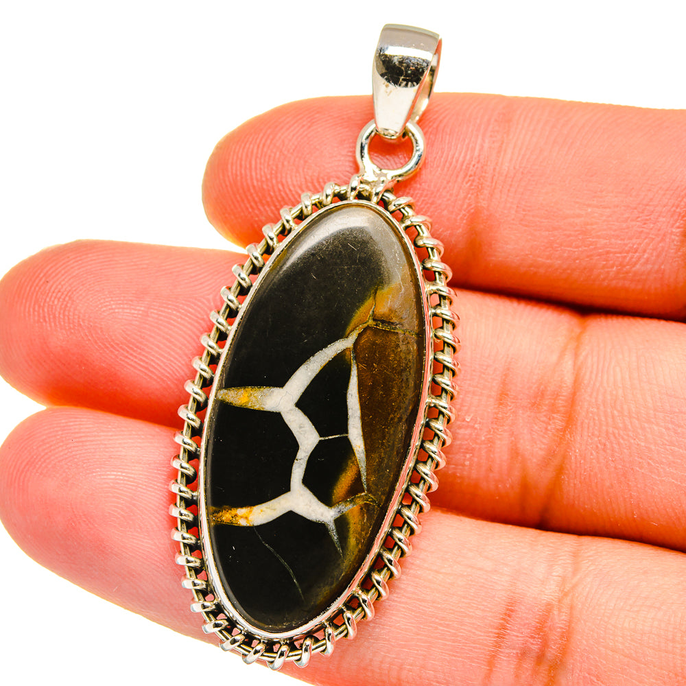 Septarian Geode Pendants handcrafted by Anasilvercos - PD16104