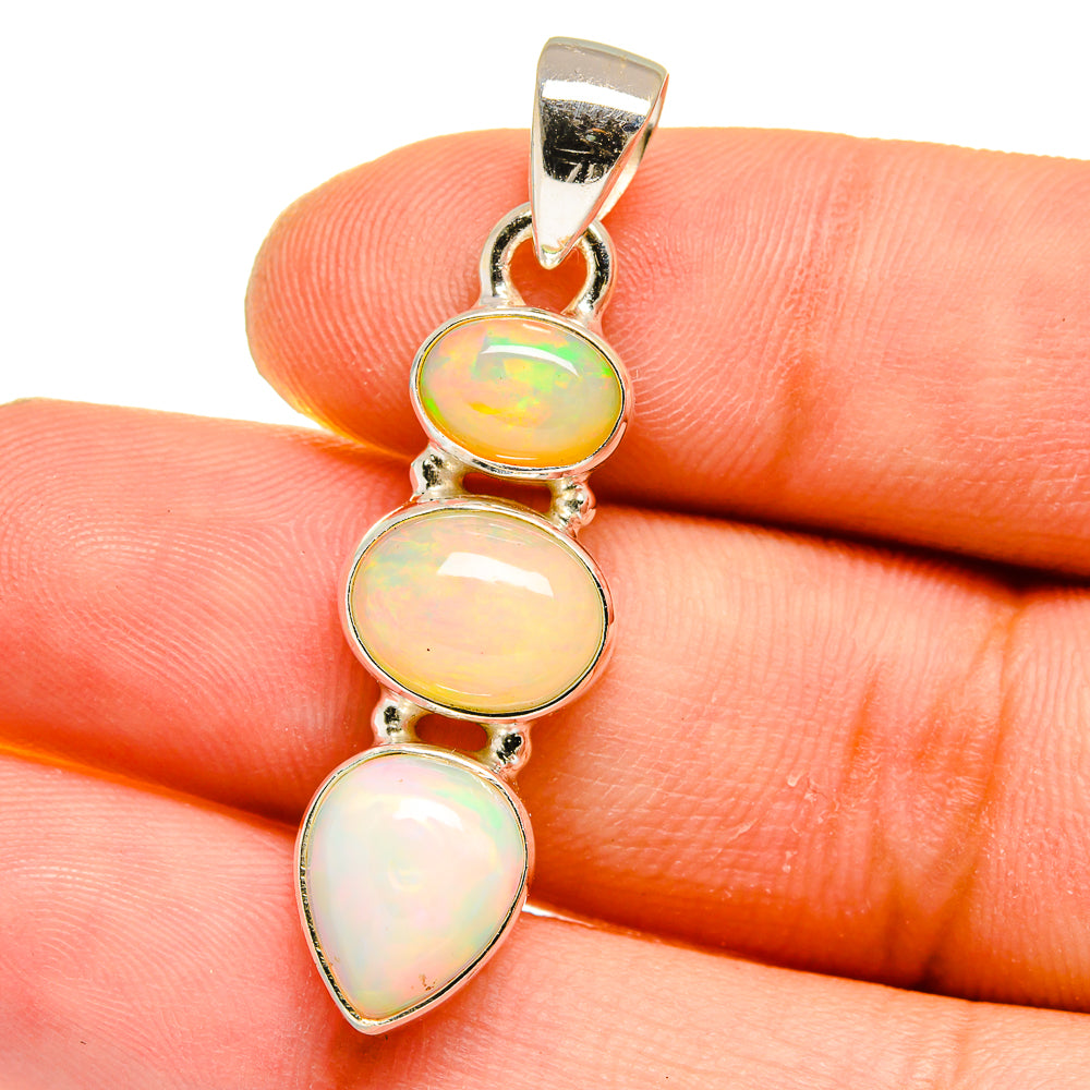 Ethiopian Opal Pendants handcrafted by Anasilvercos - PD16124