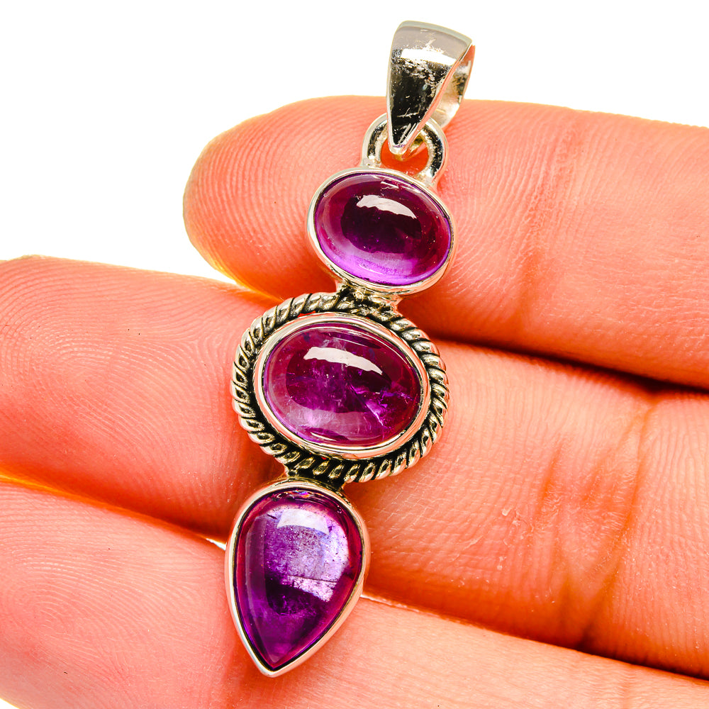 Amethyst Pendants handcrafted by Anasilvercos - PD16130