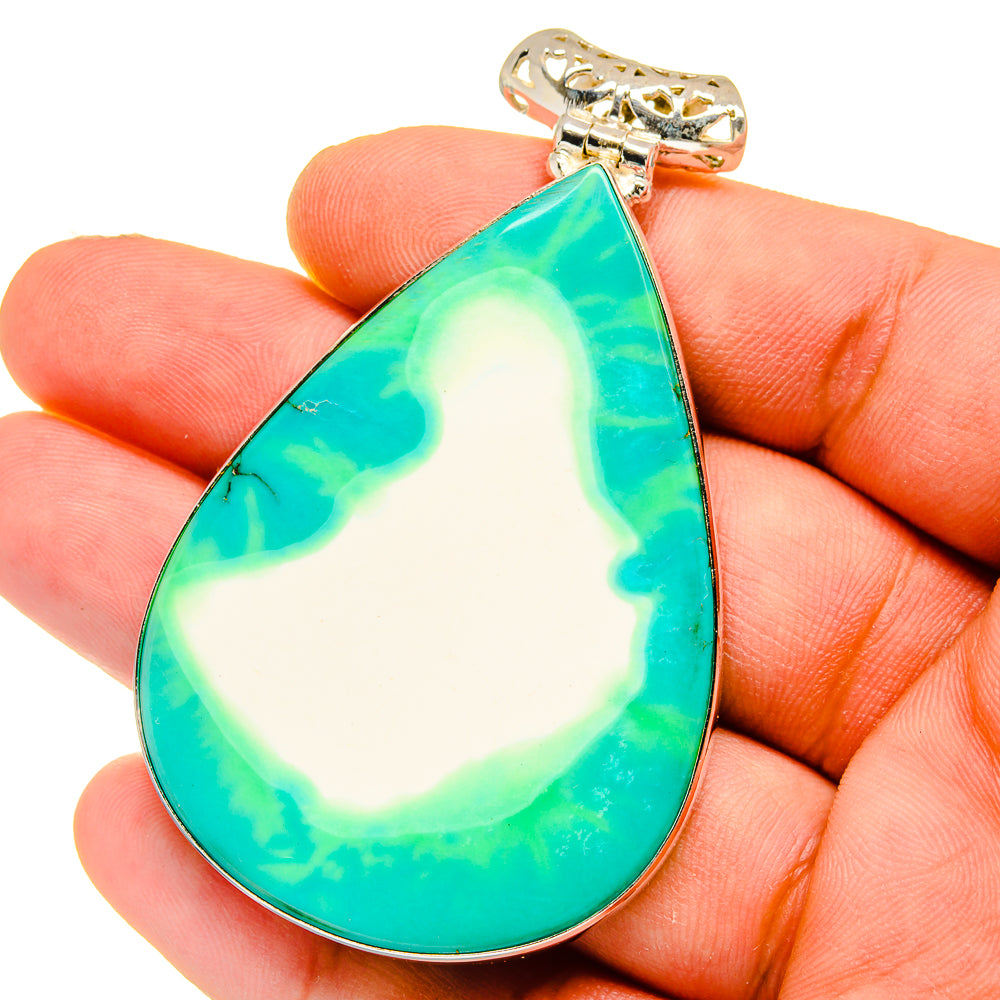 Green Howlite Pendants handcrafted by Anasilvercos - PD16144
