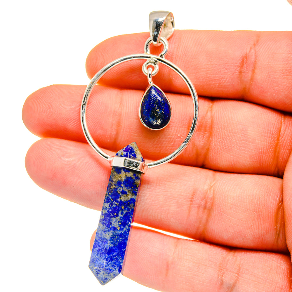 Lapis Lazuli Pendants handcrafted by Anasilvercos - PD16148