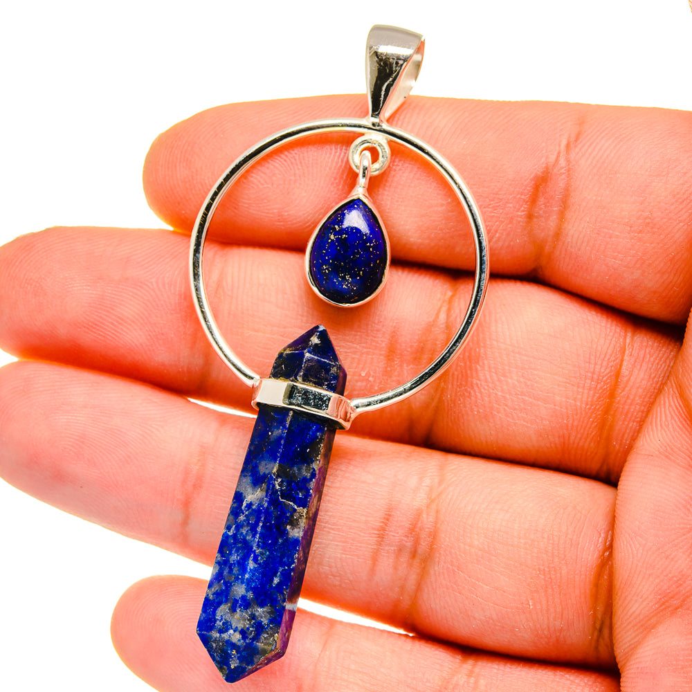 Lapis Lazuli Pendants handcrafted by Anasilvercos - PD16149