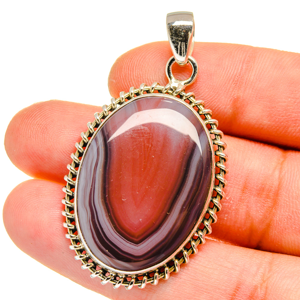 Botswana Agate Pendants handcrafted by Anasilvercos - PD16156