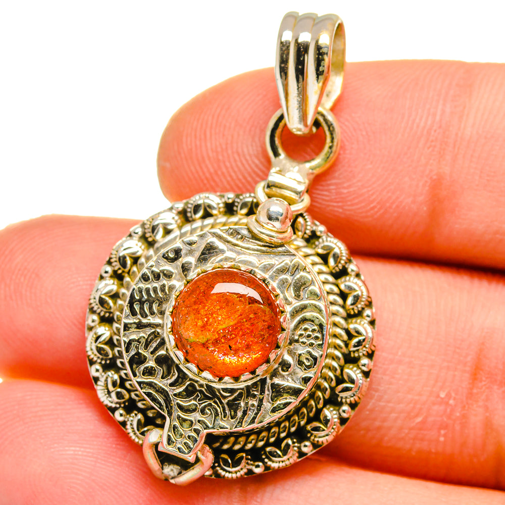 Sunstone Pendants handcrafted by Anasilvercos - PD16165
