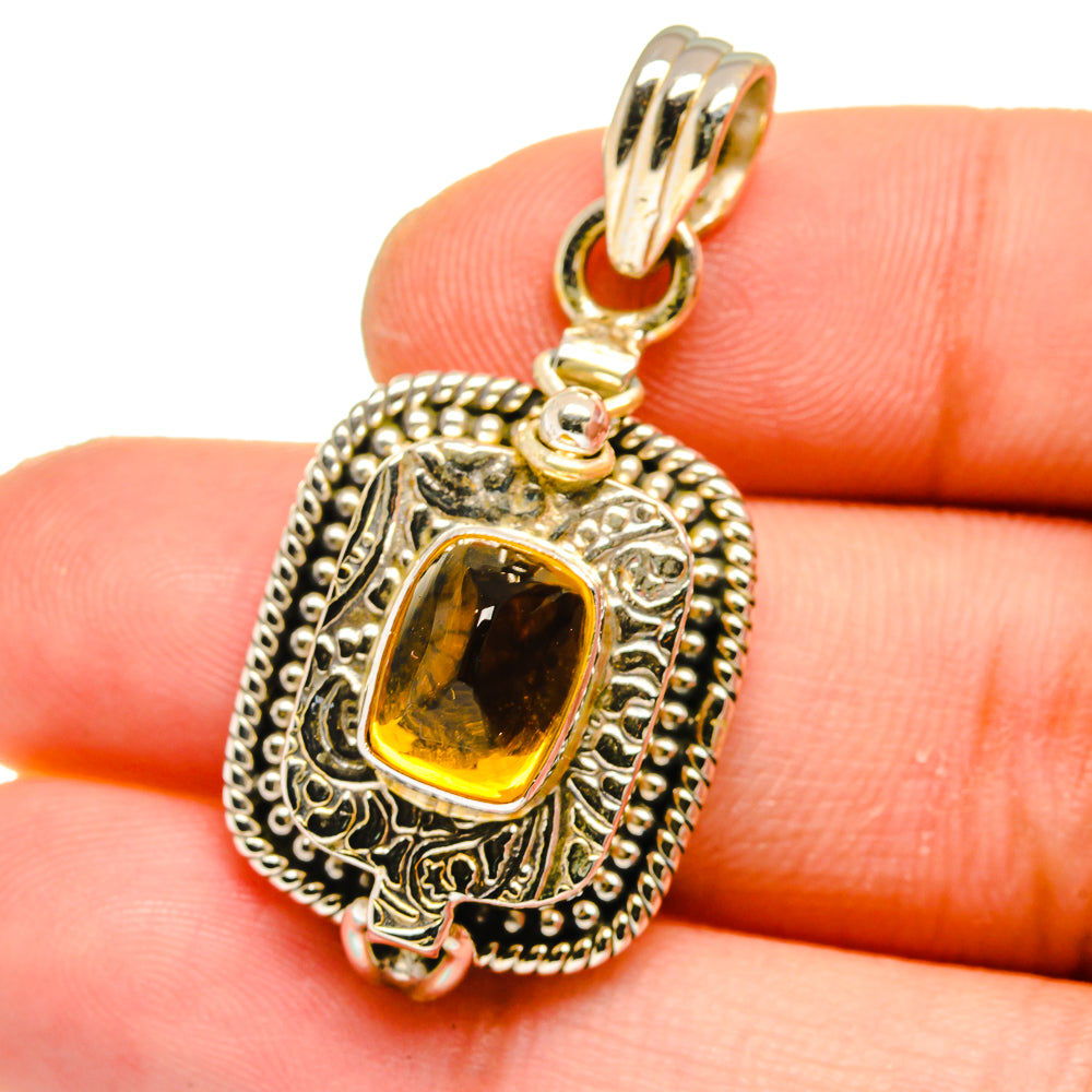 Citrine Pendants handcrafted by Anasilvercos - PD16166