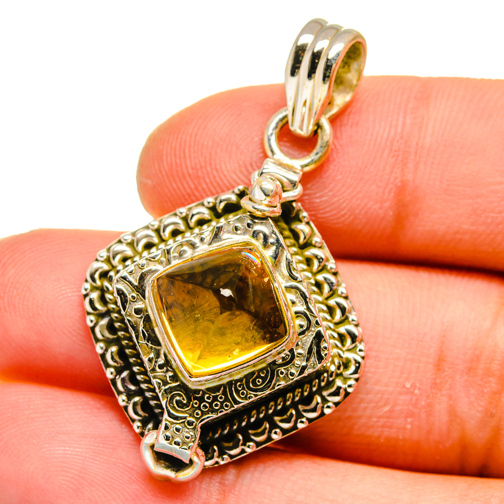 Citrine Pendants handcrafted by Anasilvercos - PD16167