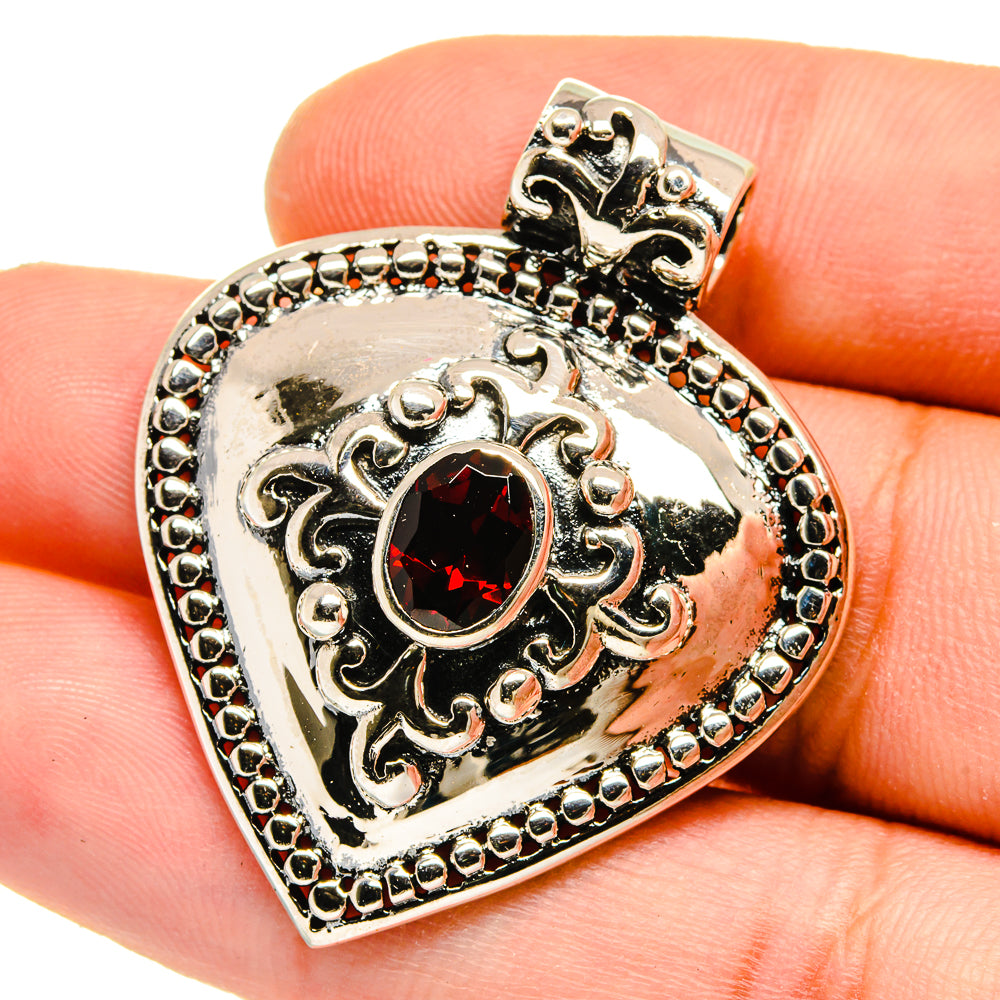 Garnet Pendants handcrafted by Anasilvercos - PD16175