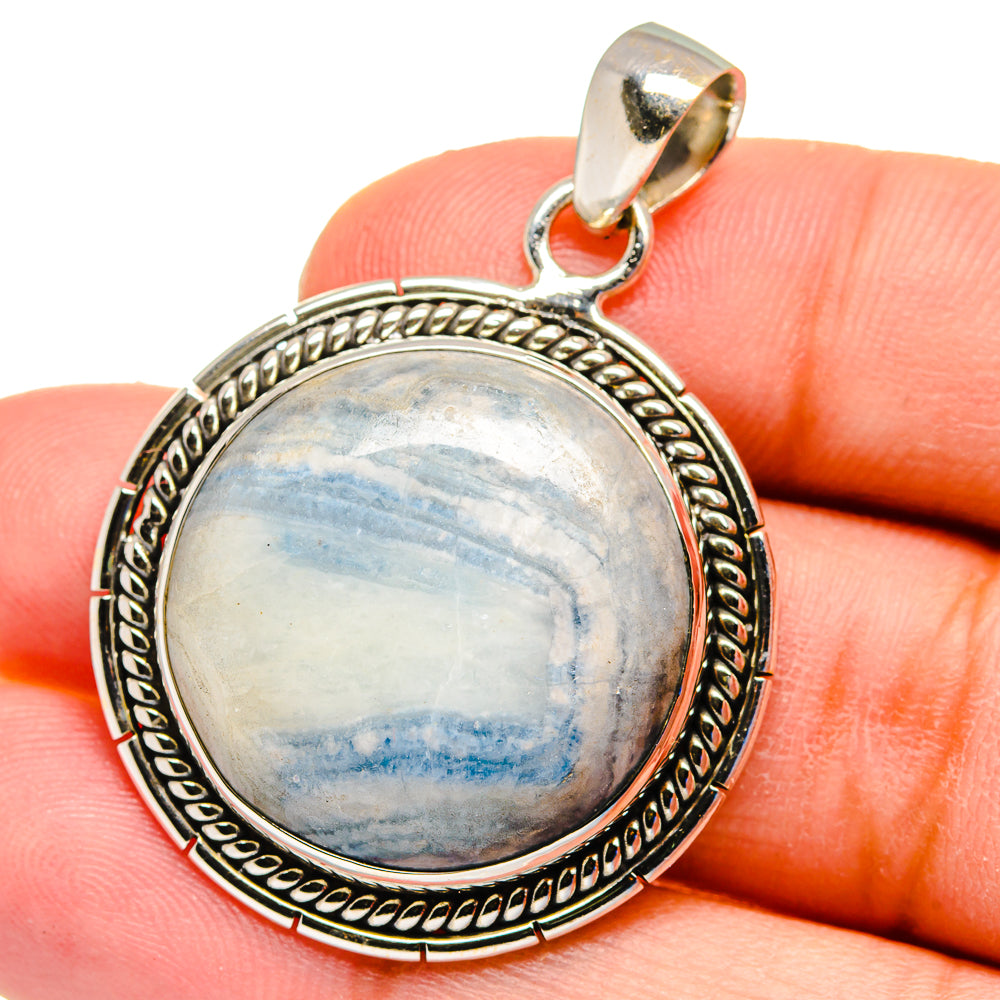 Blue Scheelite Pendants handcrafted by Anasilvercos - PD16187