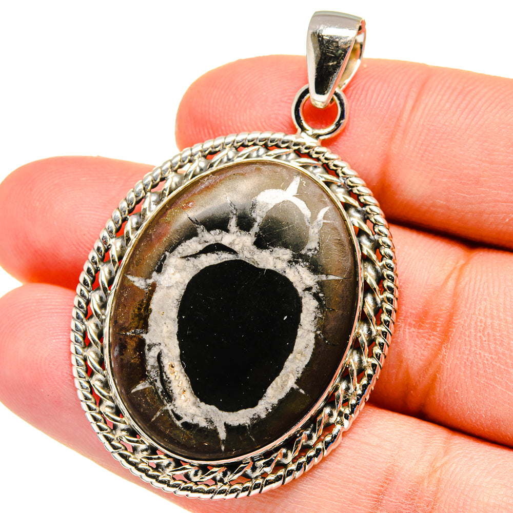 Septarian Geode Pendants handcrafted by Anasilvercos - PD16189