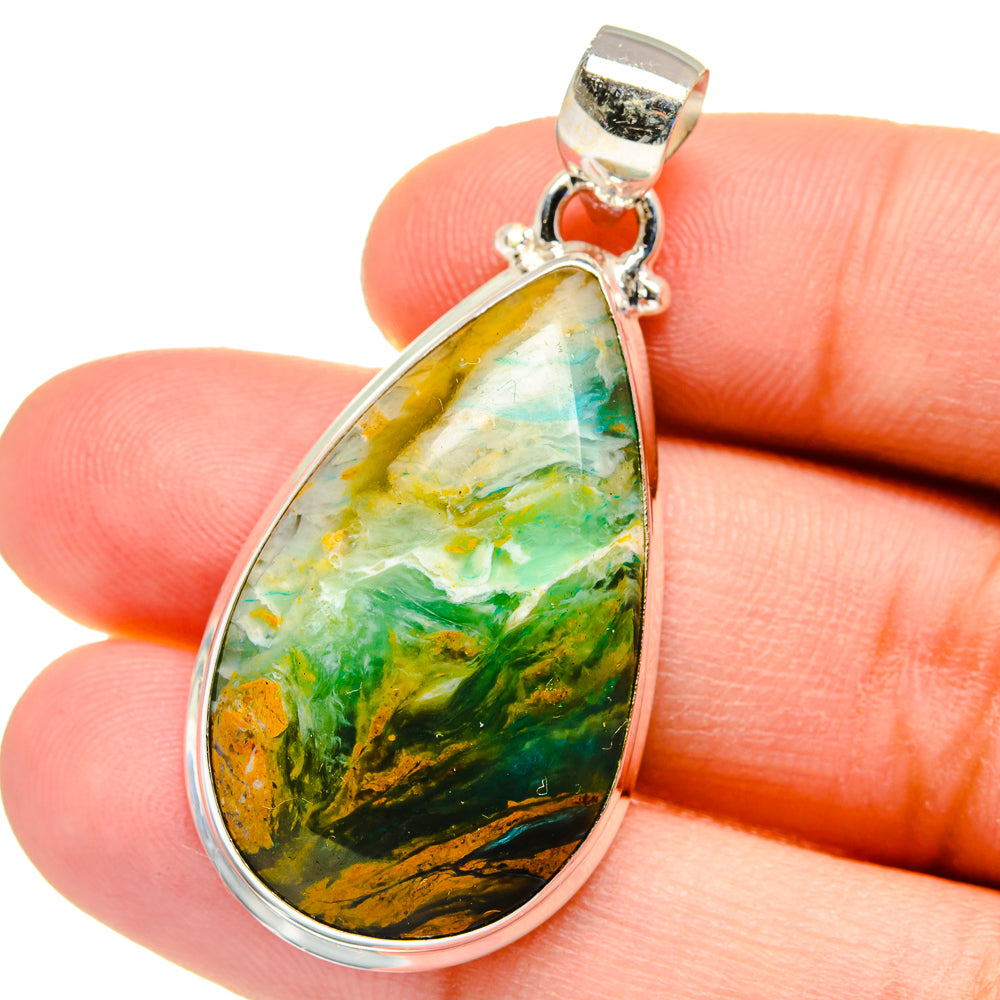 Peruvian Opal Pendants handcrafted by Anasilvercos - PD16202