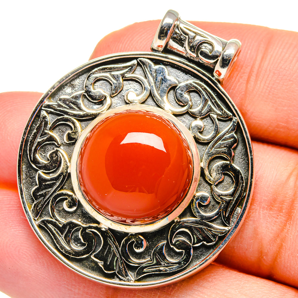 Carnelian Pendants handcrafted by Anasilvercos - PD16211