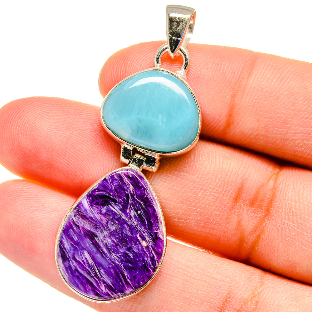 Charoite Pendants handcrafted by Anasilvercos - PD16224