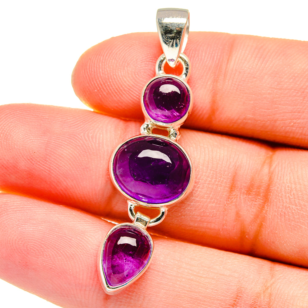 Amethyst Pendants handcrafted by Anasilvercos - PD16236