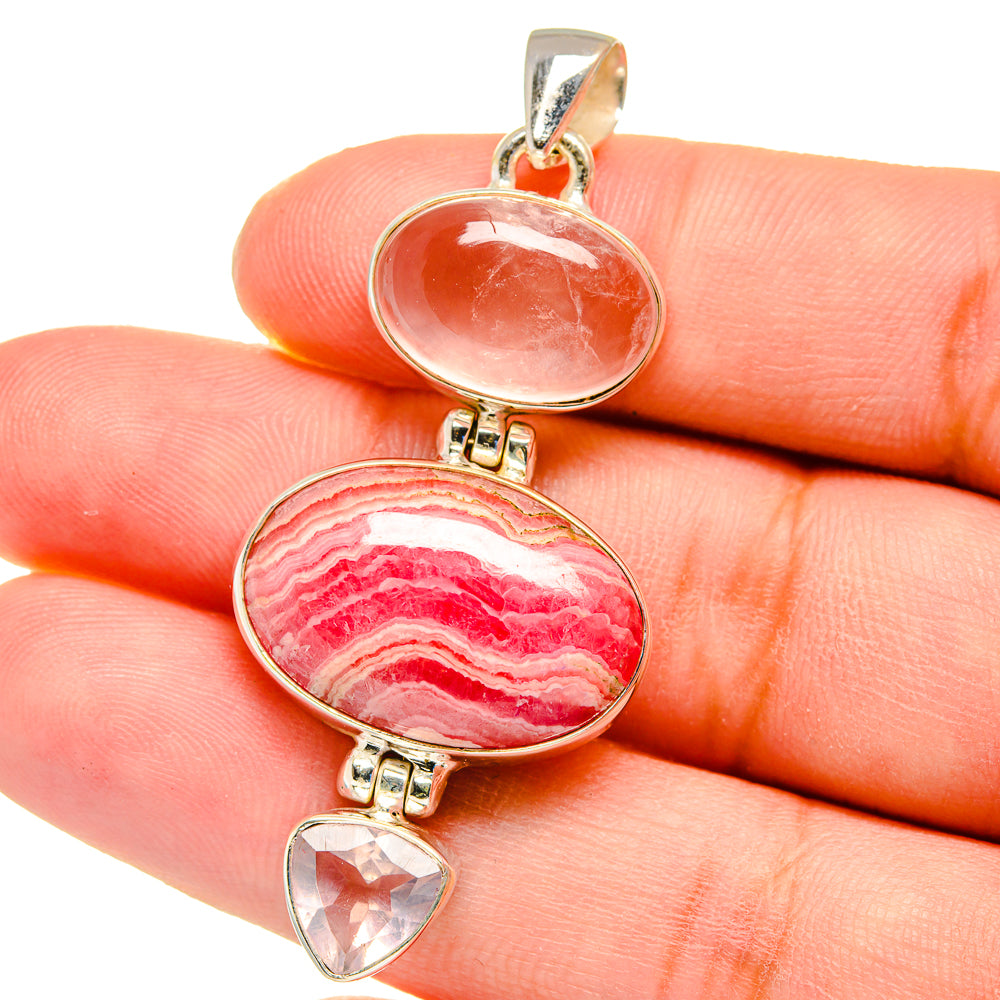 Rhodochrosite Pendants handcrafted by Anasilvercos - PD16263