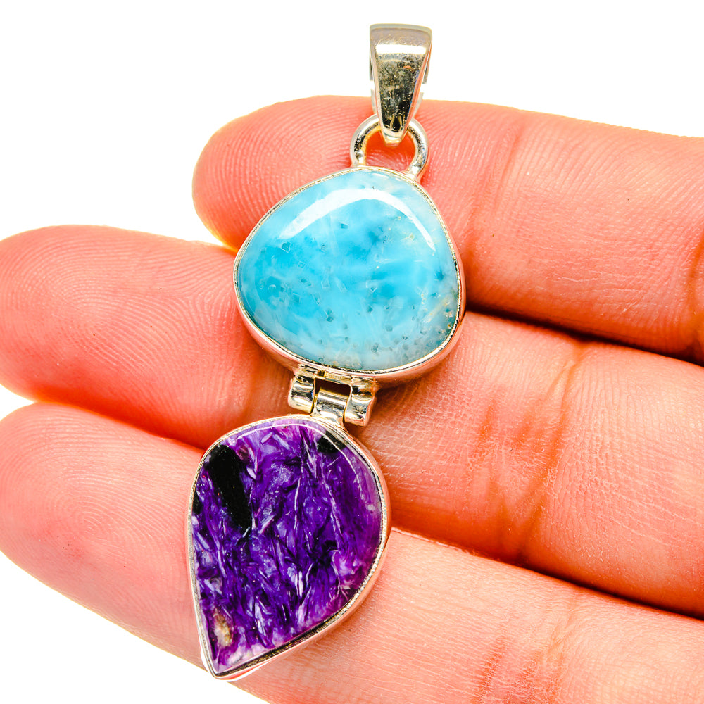 Charoite Pendants handcrafted by Anasilvercos - PD16270