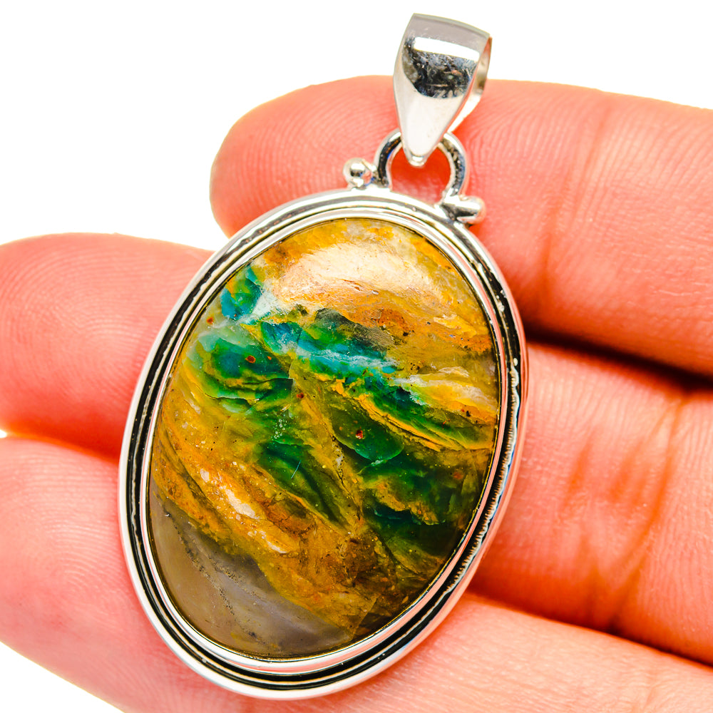 Peruvian Opal Pendants handcrafted by Anasilvercos - PD16299