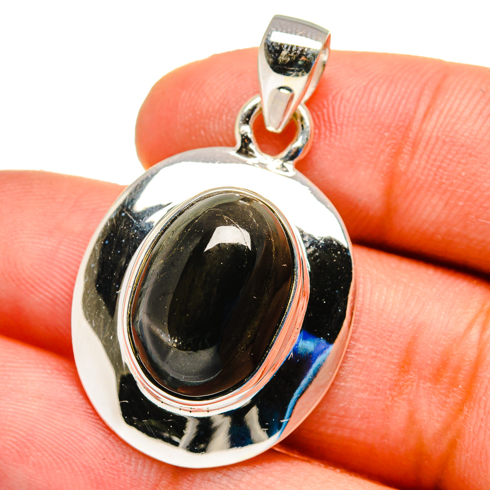 Black Onyx Pendants handcrafted by Anasilvercos - PD16308
