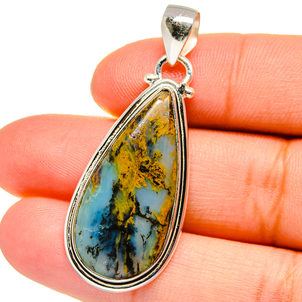Peruvian Opal Pendants handcrafted by Anasilvercos - PD16326