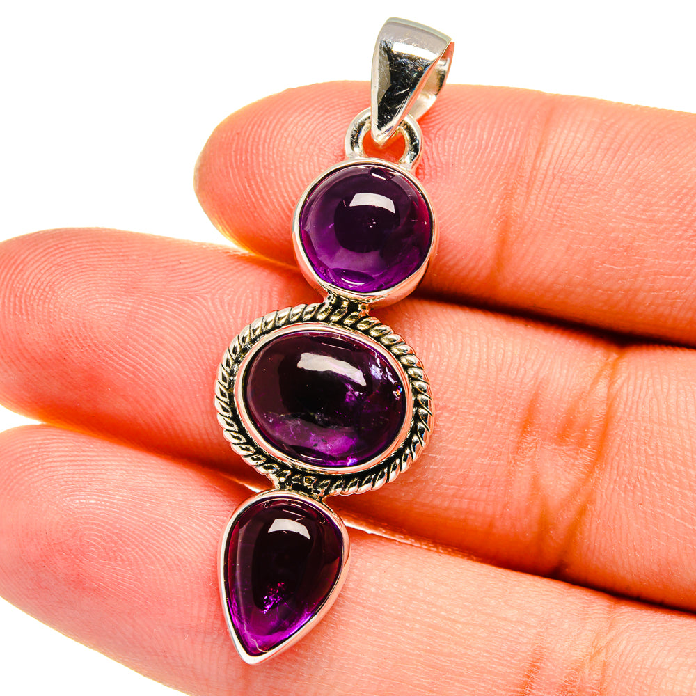 Amethyst Pendants handcrafted by Anasilvercos - PD16327