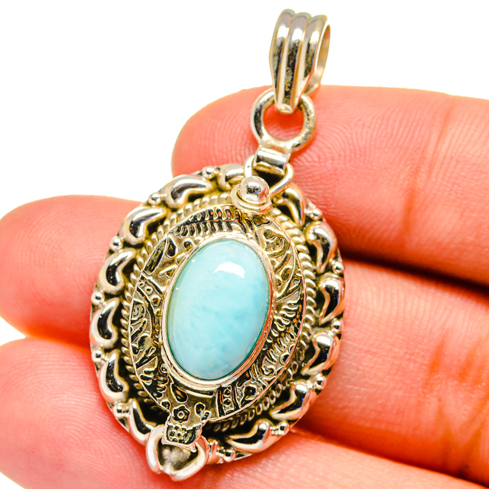 Larimar Pendants handcrafted by Anasilvercos - PD16331