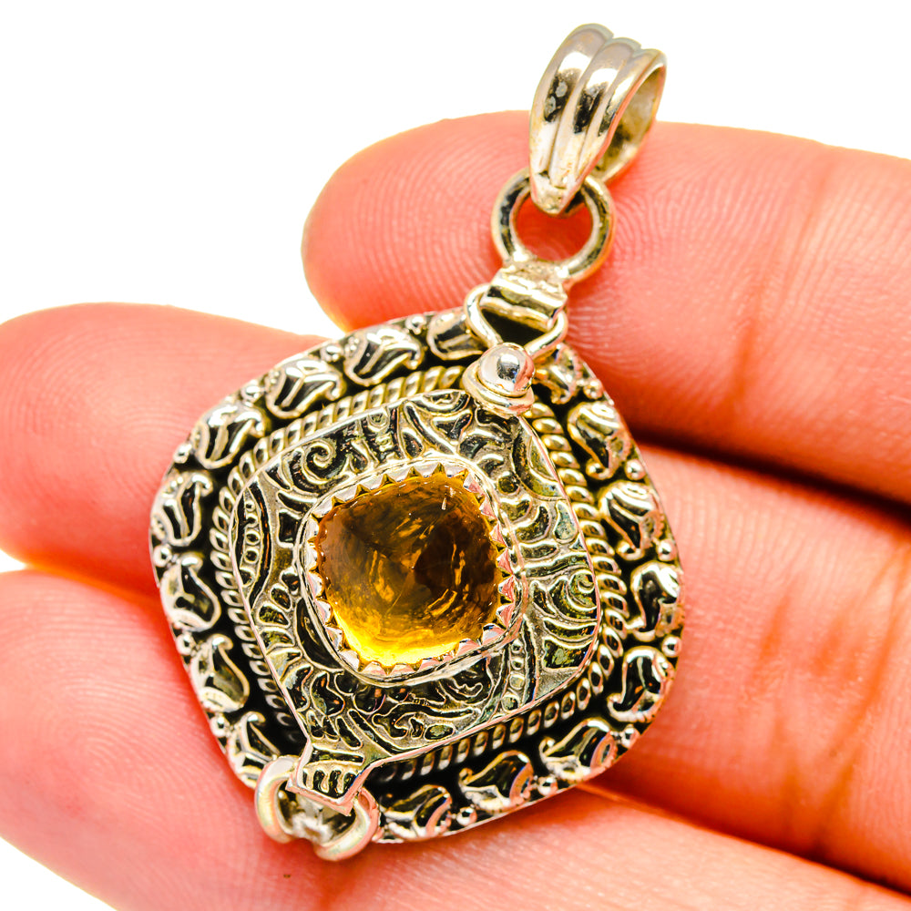 Citrine Pendants handcrafted by Anasilvercos - PD16335