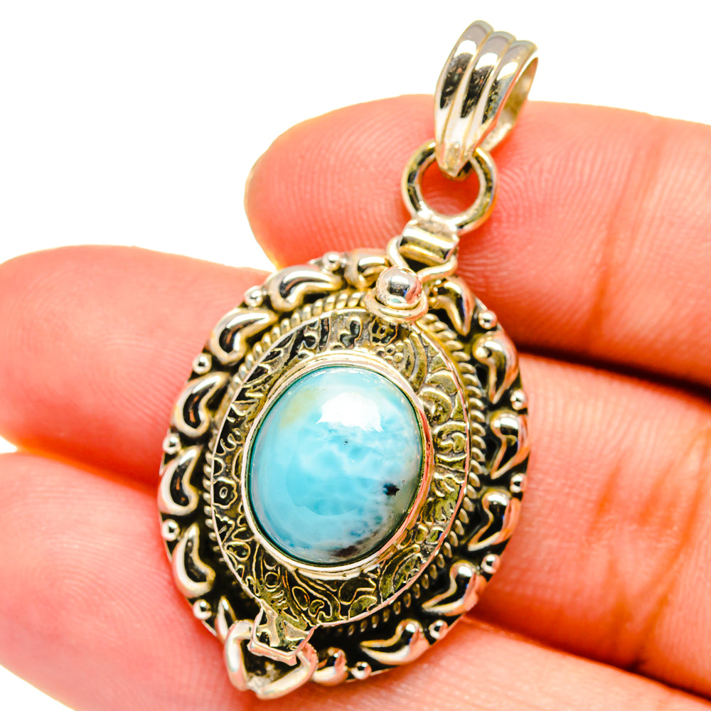 Larimar Pendants handcrafted by Anasilvercos - PD16342