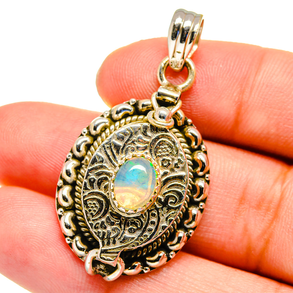 Ethiopian Opal Pendants handcrafted by Anasilvercos - PD16347
