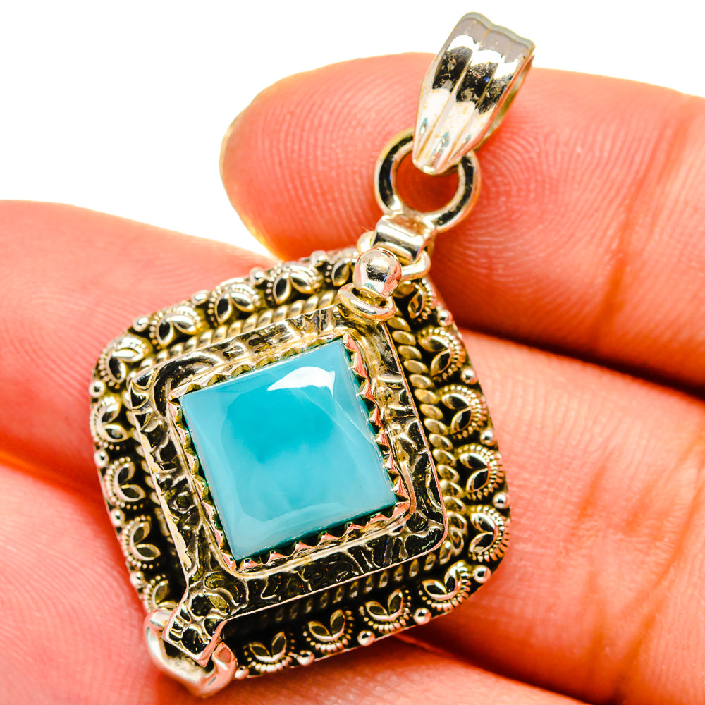 Larimar Pendants handcrafted by Anasilvercos - PD16348