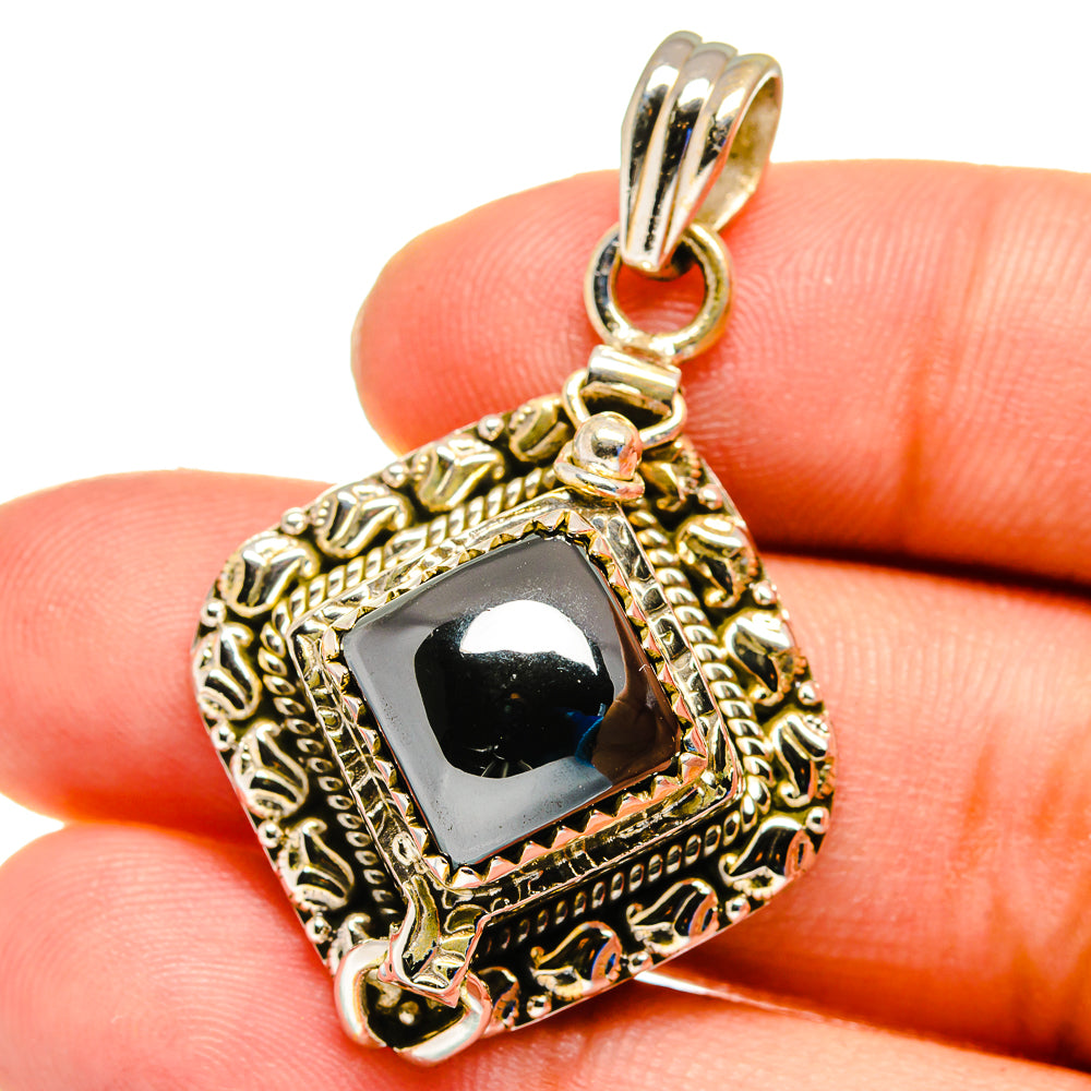 Hematite Pendants handcrafted by Anasilvercos - PD16350