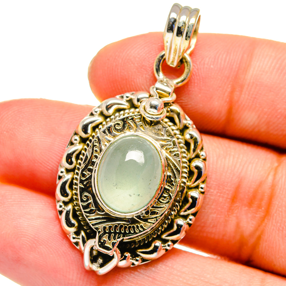 Aqua Chalcedony Pendants handcrafted by Anasilvercos - PD16352
