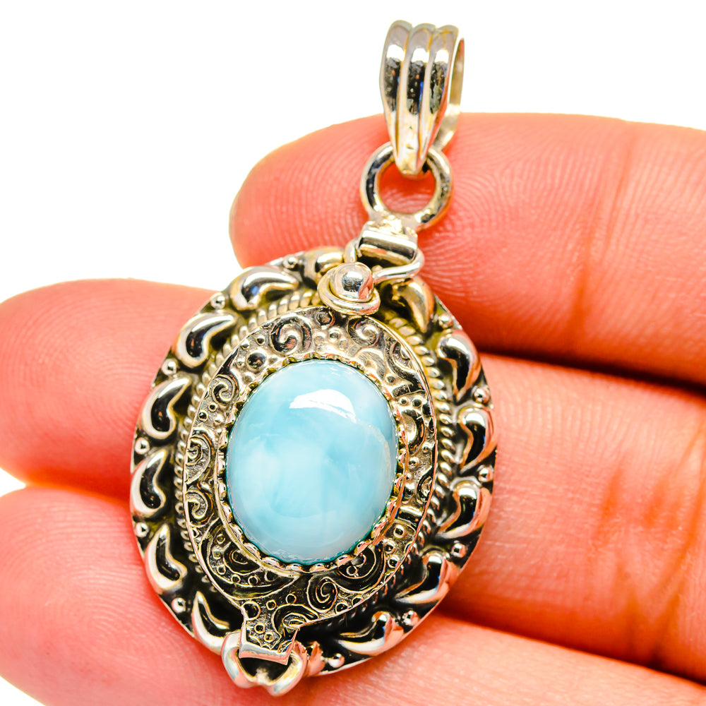 Larimar Pendants handcrafted by Anasilvercos - PD16355