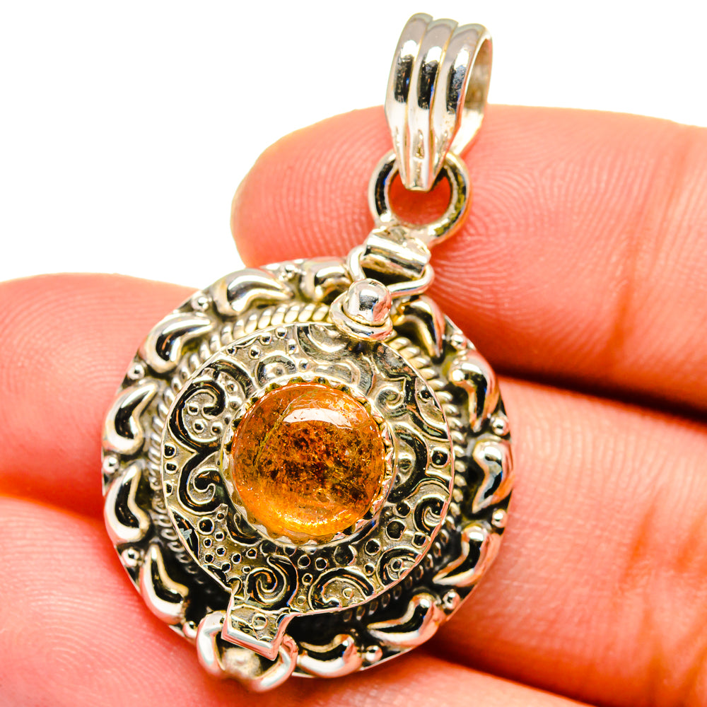 Sunstone Pendants handcrafted by Anasilvercos - PD16356