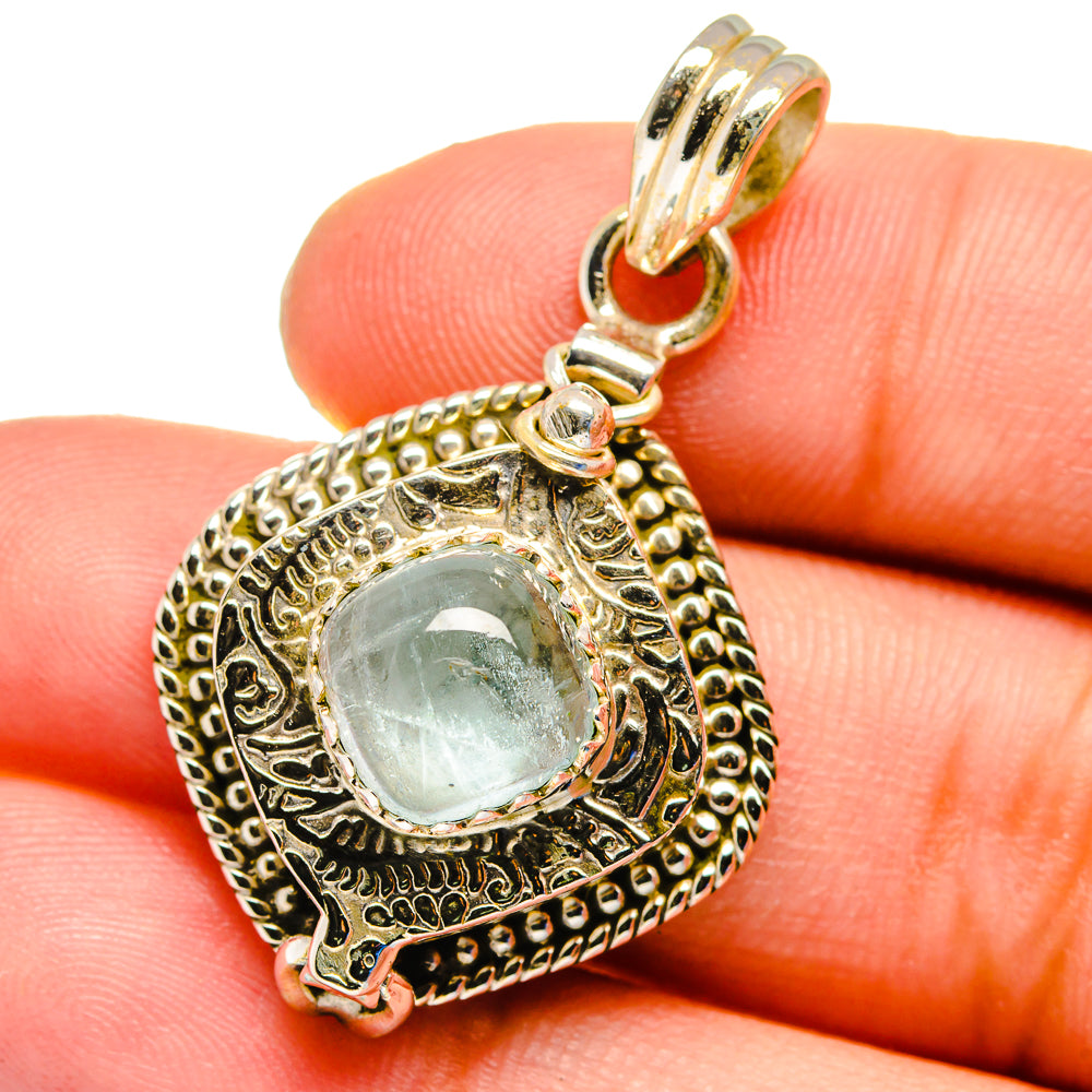 Aquamarine Pendants handcrafted by Anasilvercos - PD16357