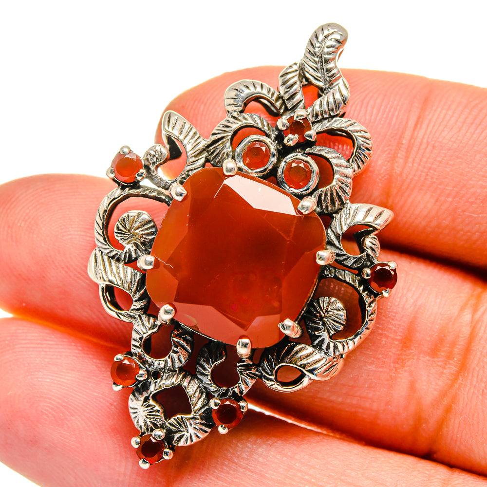 Carnelian Pendants handcrafted by Anasilvercos - PD16358