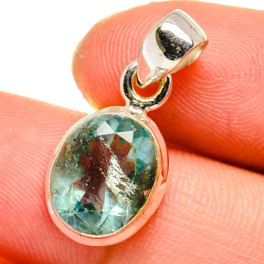 Blue Fluorite Pendants handcrafted by Anasilvercos - PD16374