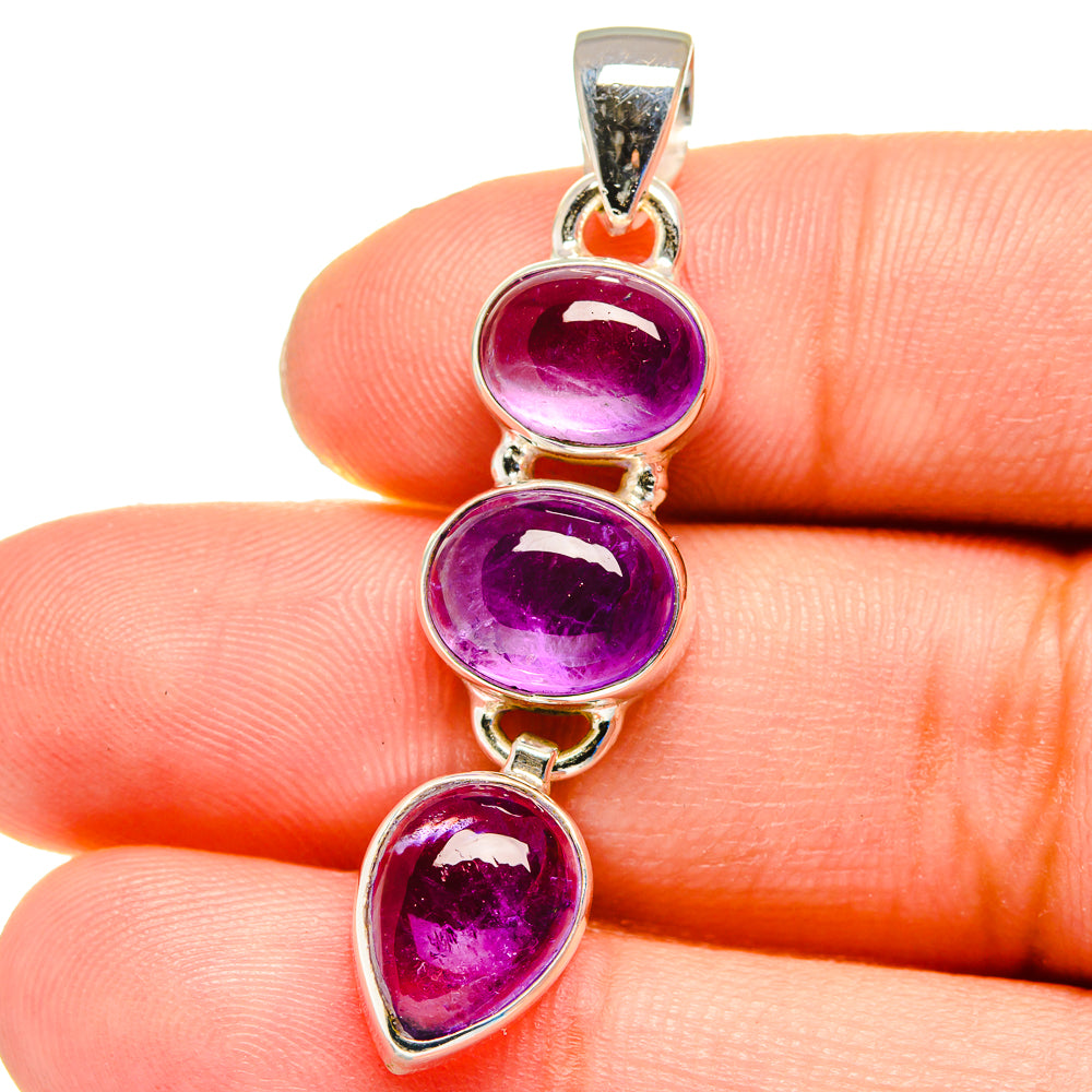 Amethyst Pendants handcrafted by Anasilvercos - PD16378
