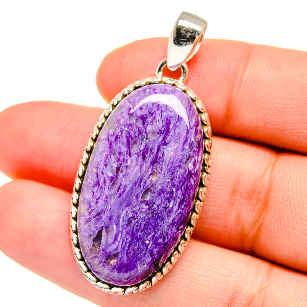 Charoite Pendants handcrafted by Anasilvercos - PD16412