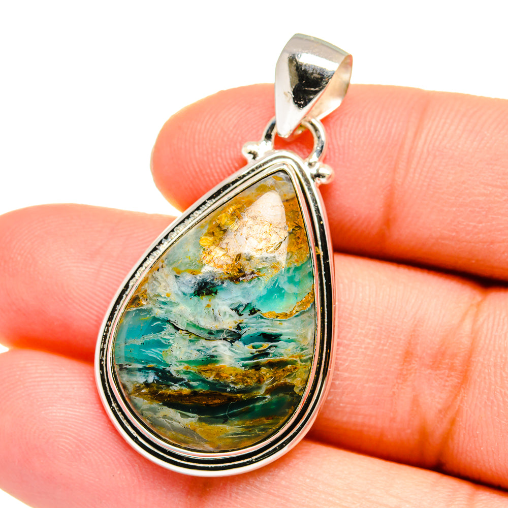 Peruvian Opal Pendants handcrafted by Anasilvercos - PD16420