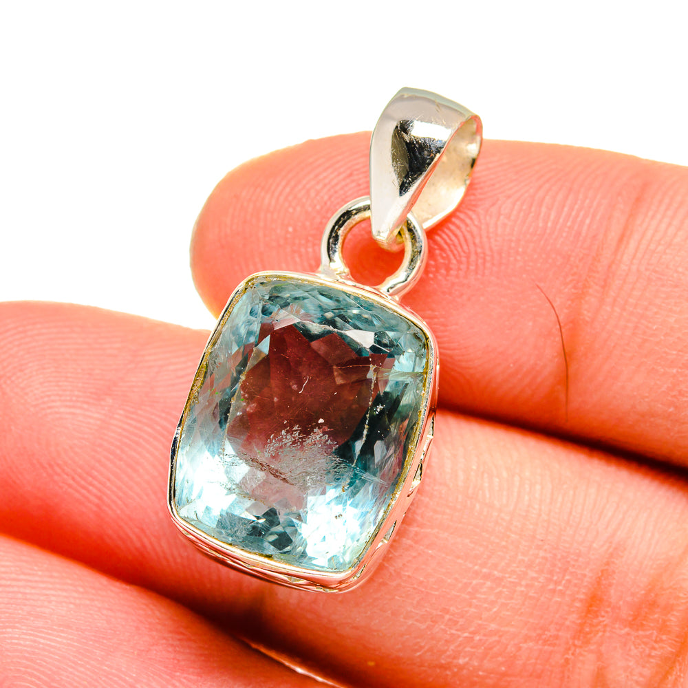 Blue Fluorite Pendants handcrafted by Anasilvercos - PD16431