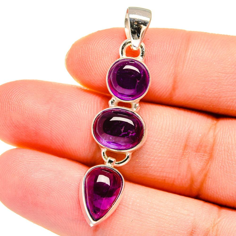 Amethyst Pendants handcrafted by Anasilvercos - PD16446