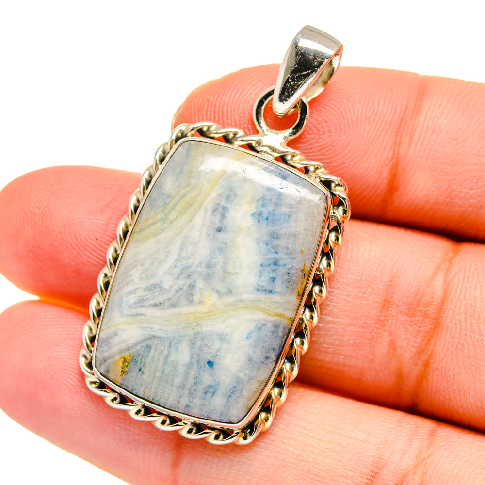 Blue Scheelite Pendants handcrafted by Anasilvercos - PD16472