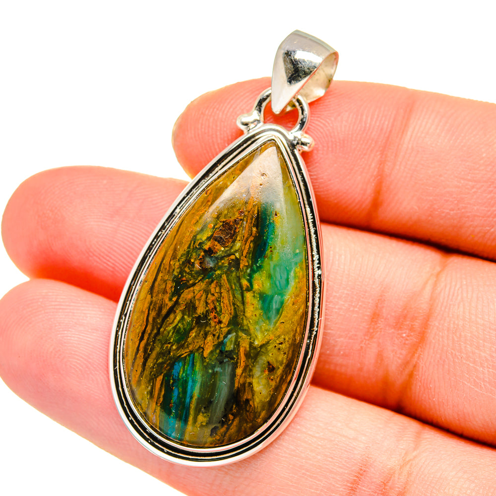 Peruvian Opal Pendants handcrafted by Anasilvercos - PD16480