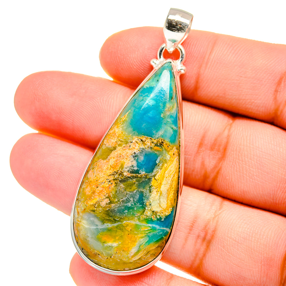 Peruvian Opal Pendants handcrafted by Anasilvercos - PD16492
