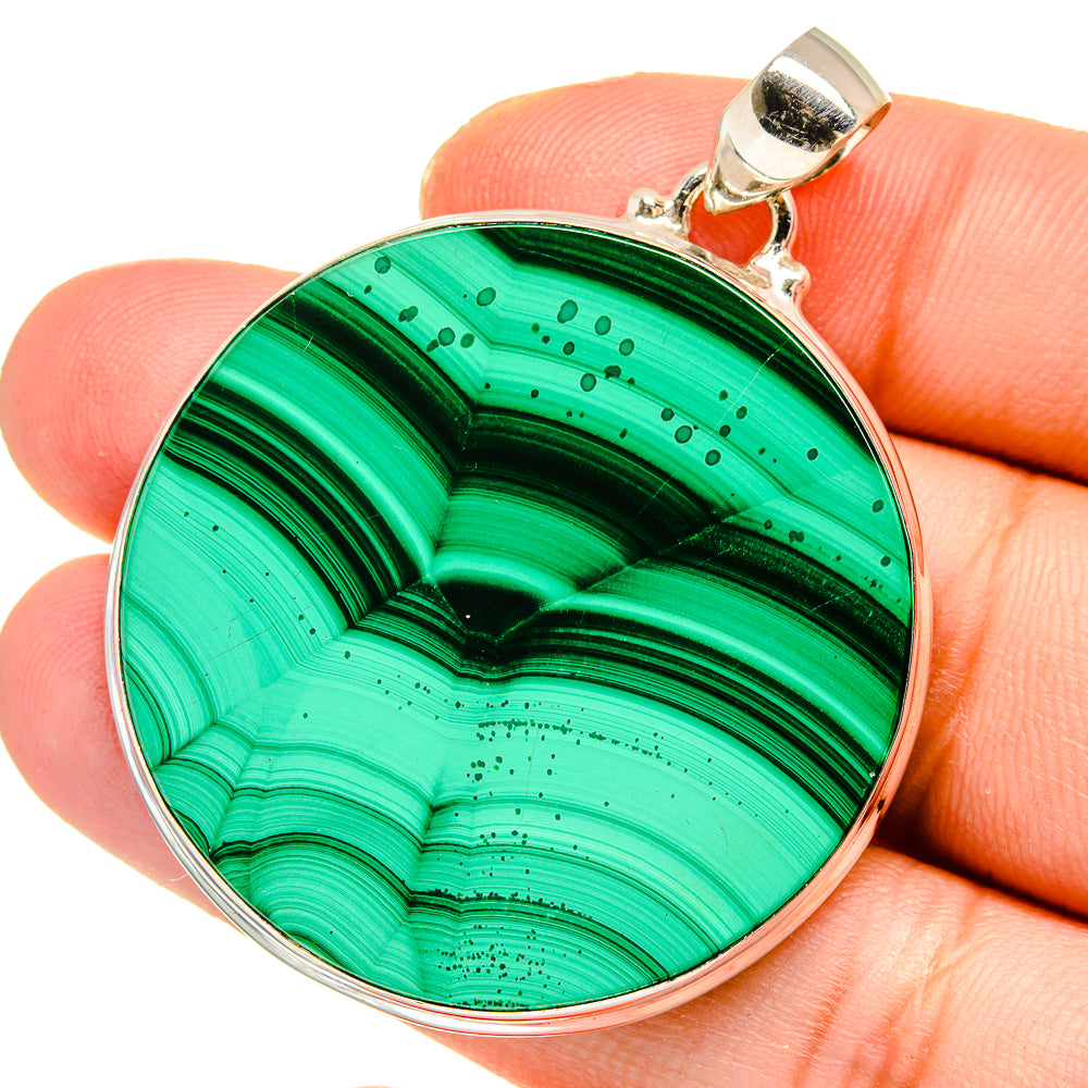 Malachite Pendants handcrafted by Anasilvercos - PD16497