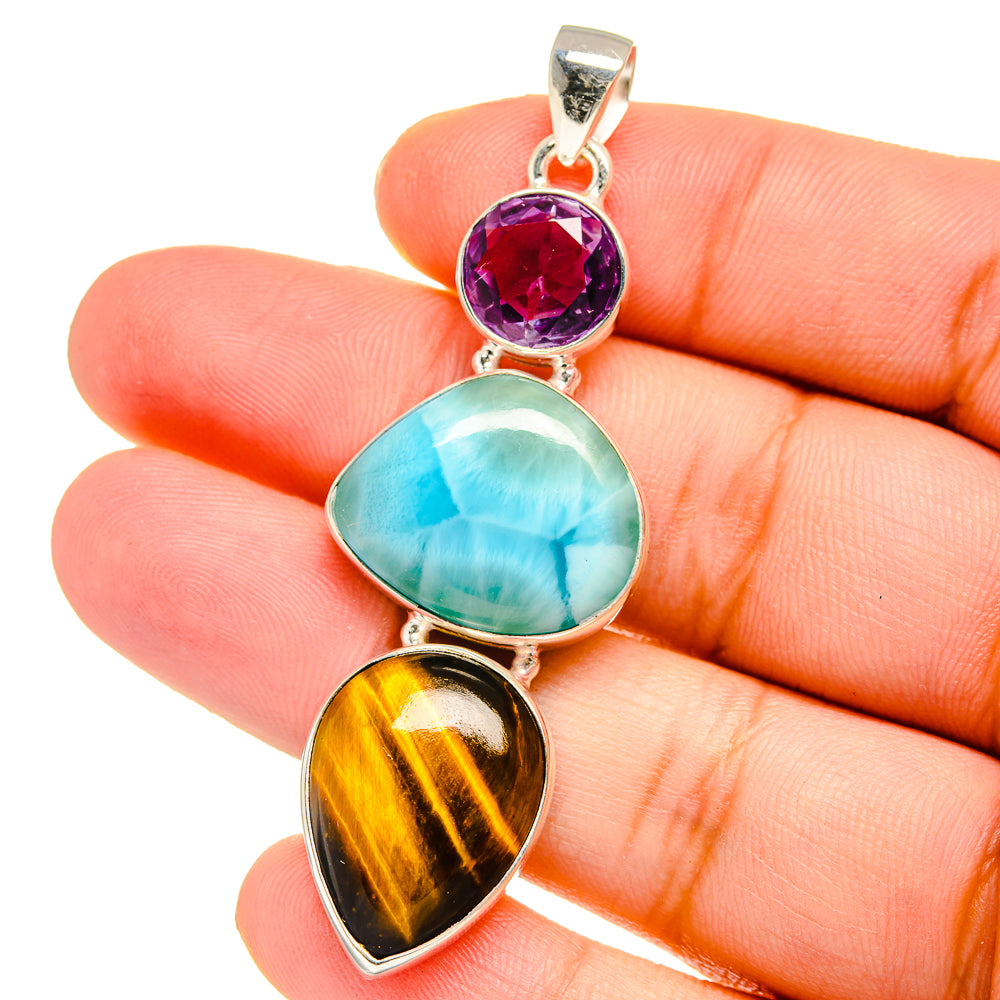 Tiger Eye Pendants handcrafted by Anasilvercos - PD16499