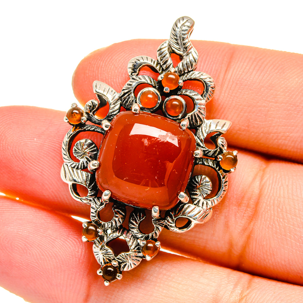 Carnelian Pendants handcrafted by Anasilvercos - PD16507